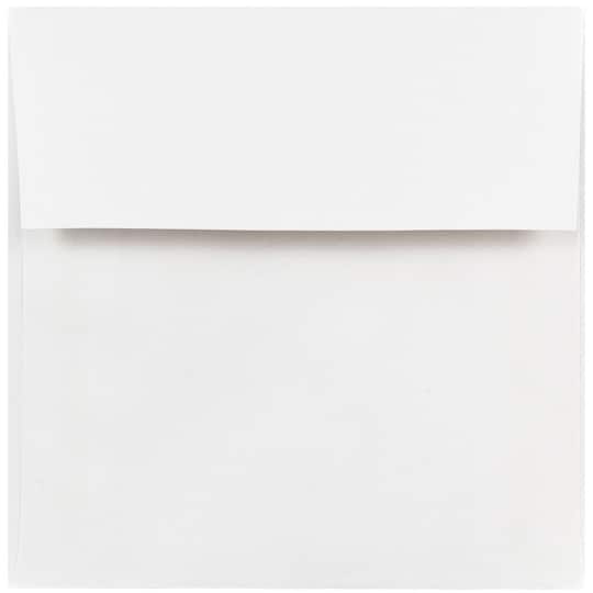 JAM Paper White Square Invitation Envelopes